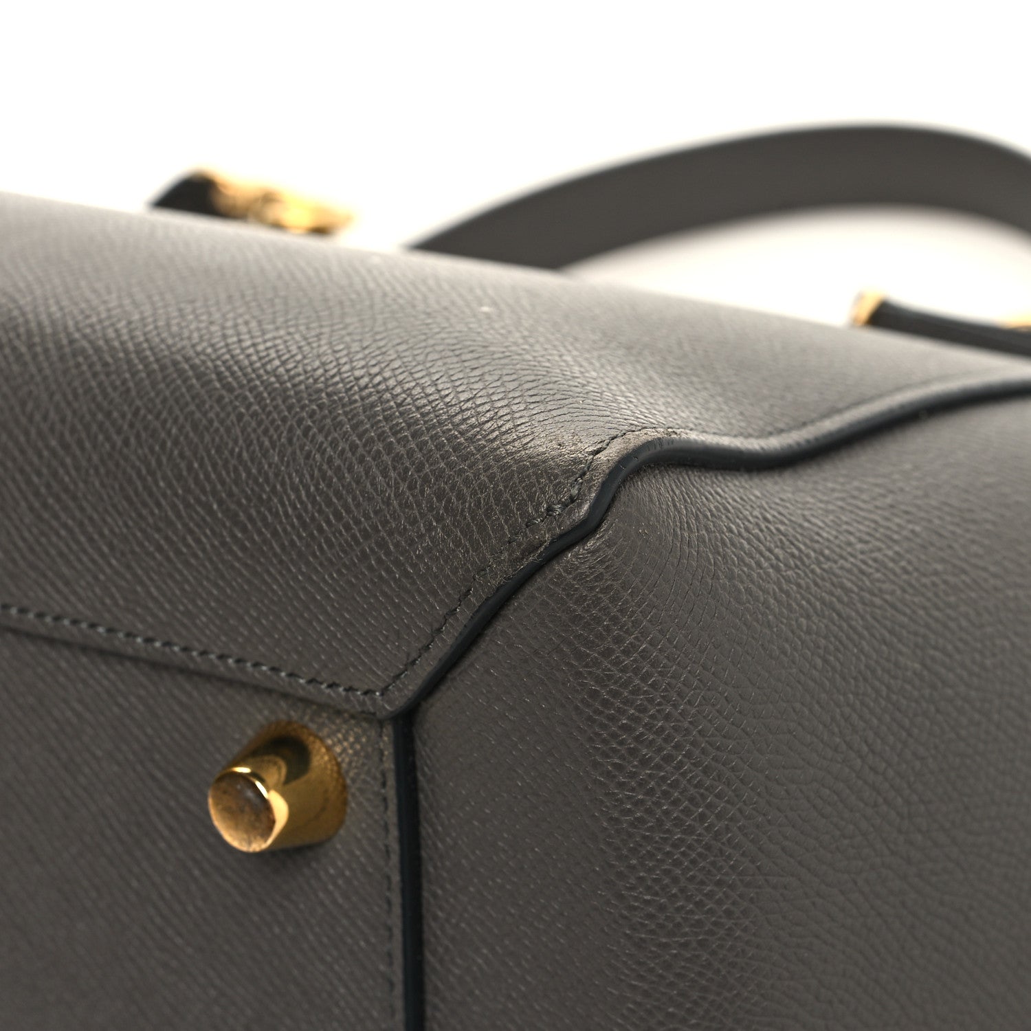 Celine Grained Calfskin Mini Belt Bag Grey 11 of 11