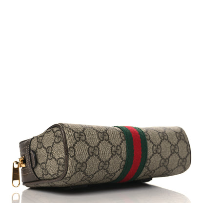 Gucci GG Supreme Monogram Web Small Ophidia Belt Bag 85 34 Dark Brown 4 of 9