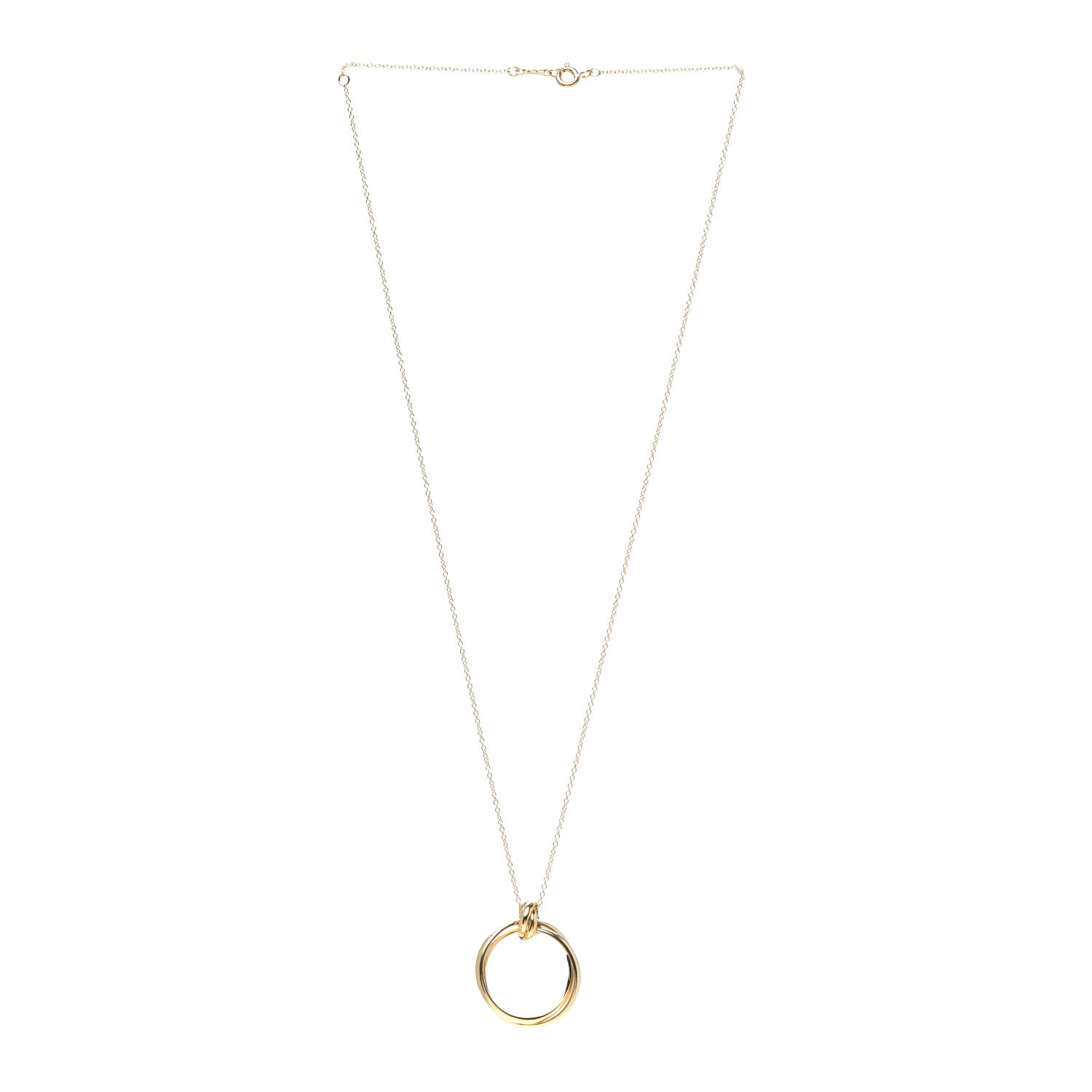 Tiffany 18K Yellow Gold Paloma Picasso Melody Circle Pendant Necklace 3 of 5