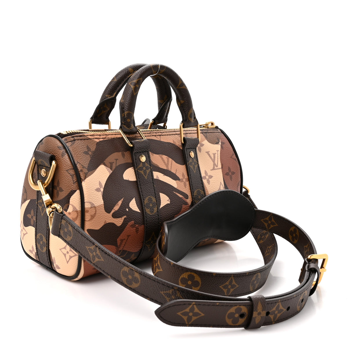 Louis Vuitton Monogram Portrait Keepall Bandouliere 25 Brown 2 of 8