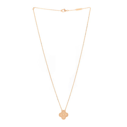 Van Cleef & Arpels 18K Yellow Gold Vintage Alhambra Pendant Necklace 3 of 5