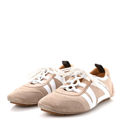 Louis Vuitton Suede Calfskin LV Sneakerina 37.5 Hazelnut Brown 4 of 8