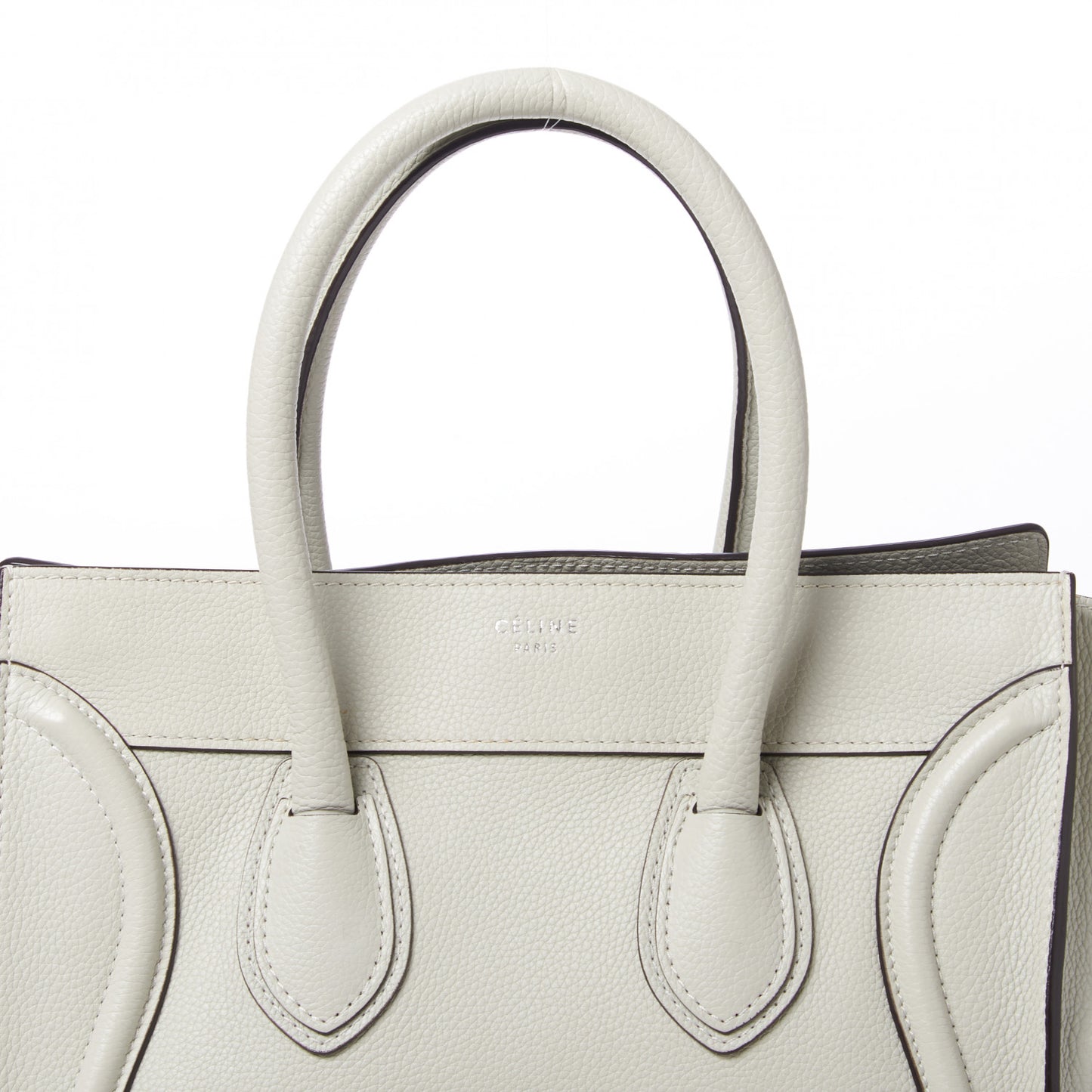 Drummed Calfskin Mini Luggage Lune