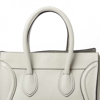 Celine Drummed Calfskin Mini Luggage Lune 6 of 9