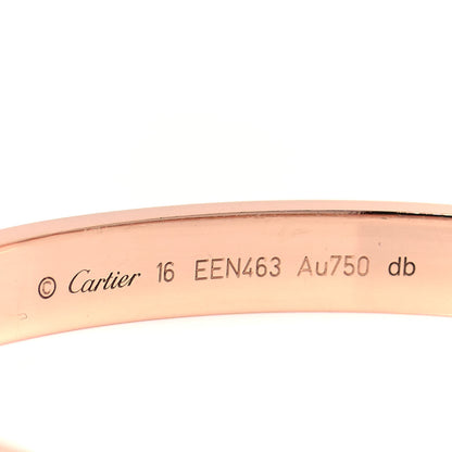 Cartier 18K Pink Gold LOVE Bracelet 16 4 of 6