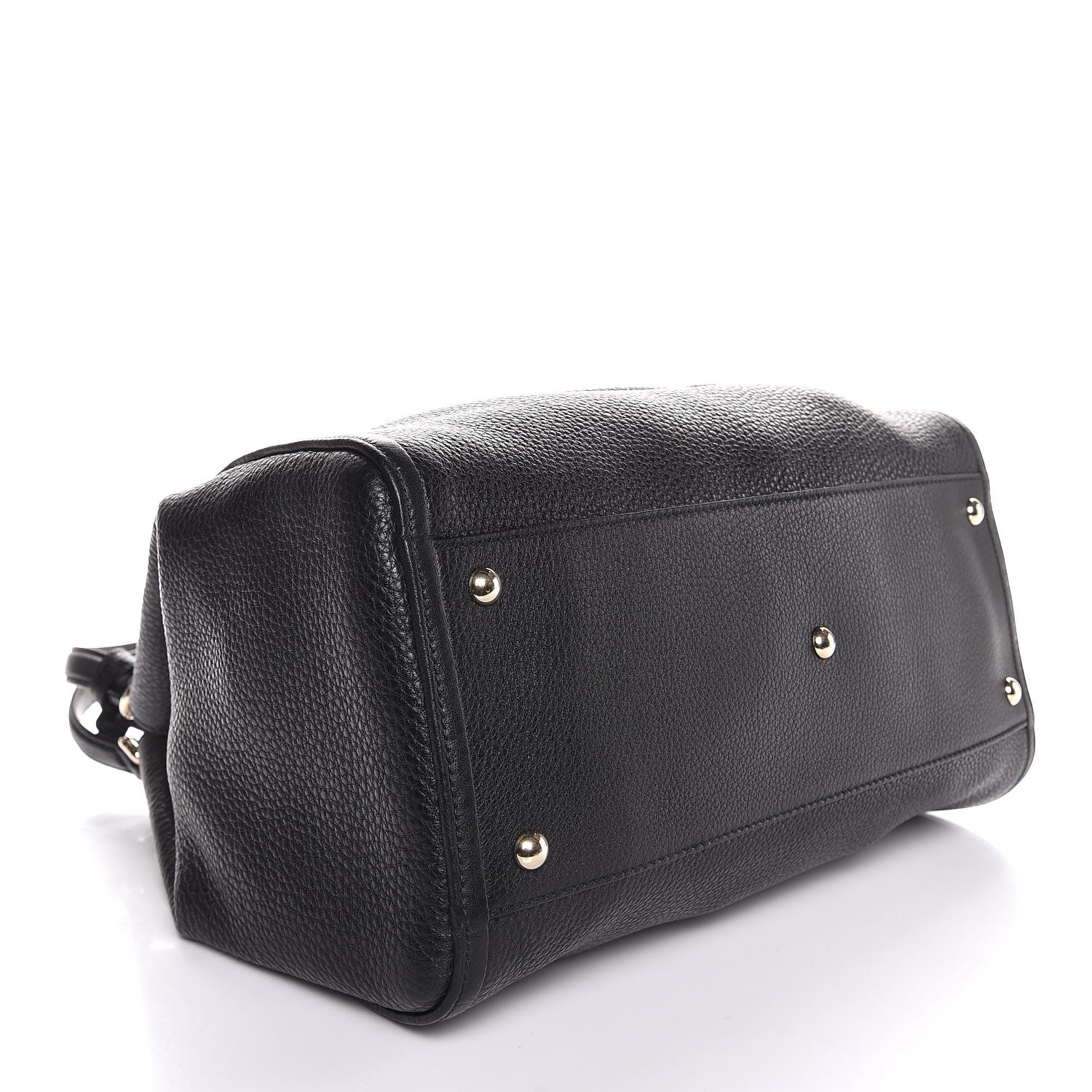 Gucci Pebbled Calfskin Medium Soho Shoulder Bag Black 4 of 7