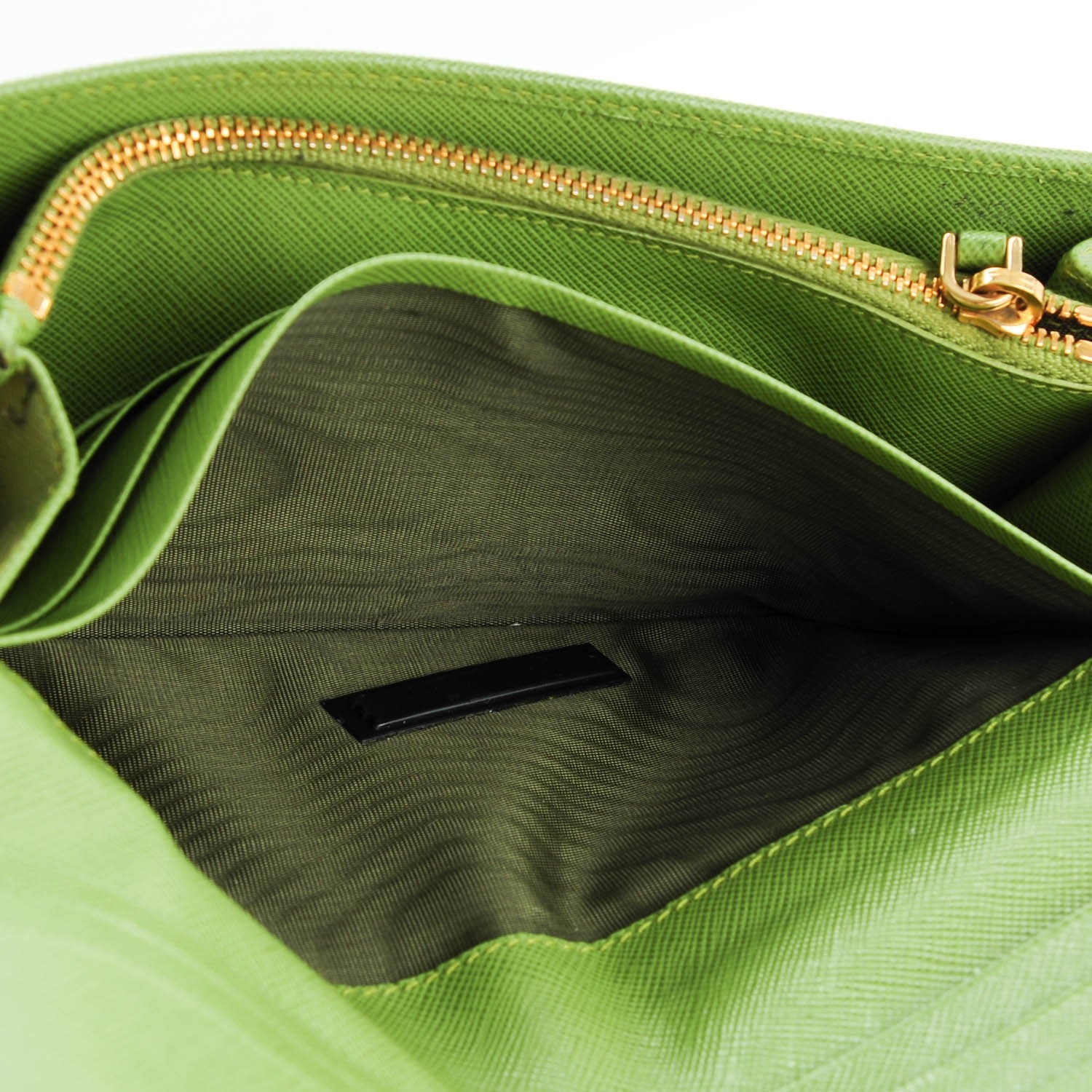 Prada Saffiano Metal Continental Flap Wallet Prato 6 of 8
