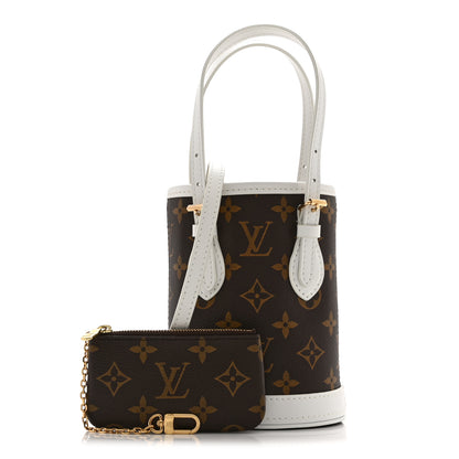 Louis Vuitton Monogram LV Match Nano Bucket Bag White 3 of 10