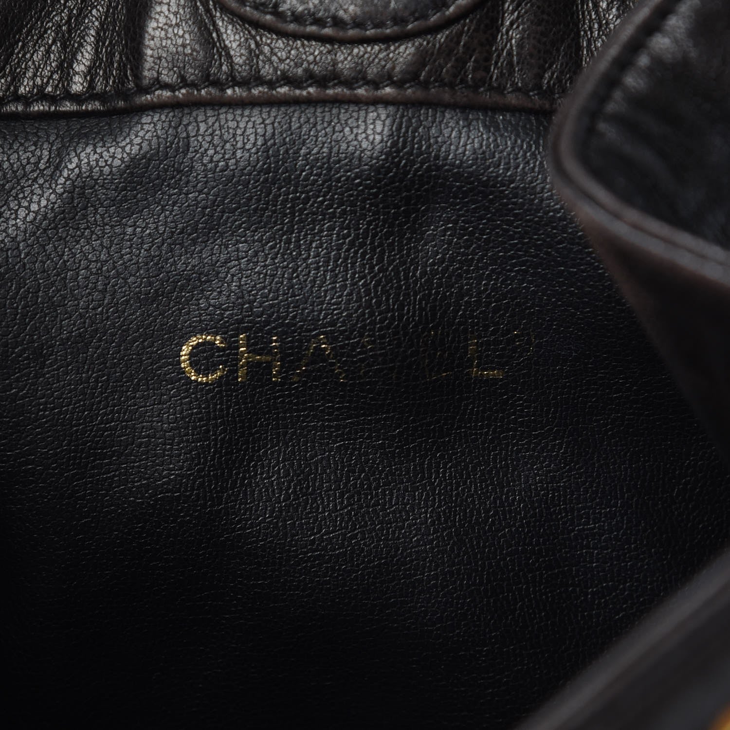 Chanel Lambskin CC Drawstring Backpack Brown 7 of 8