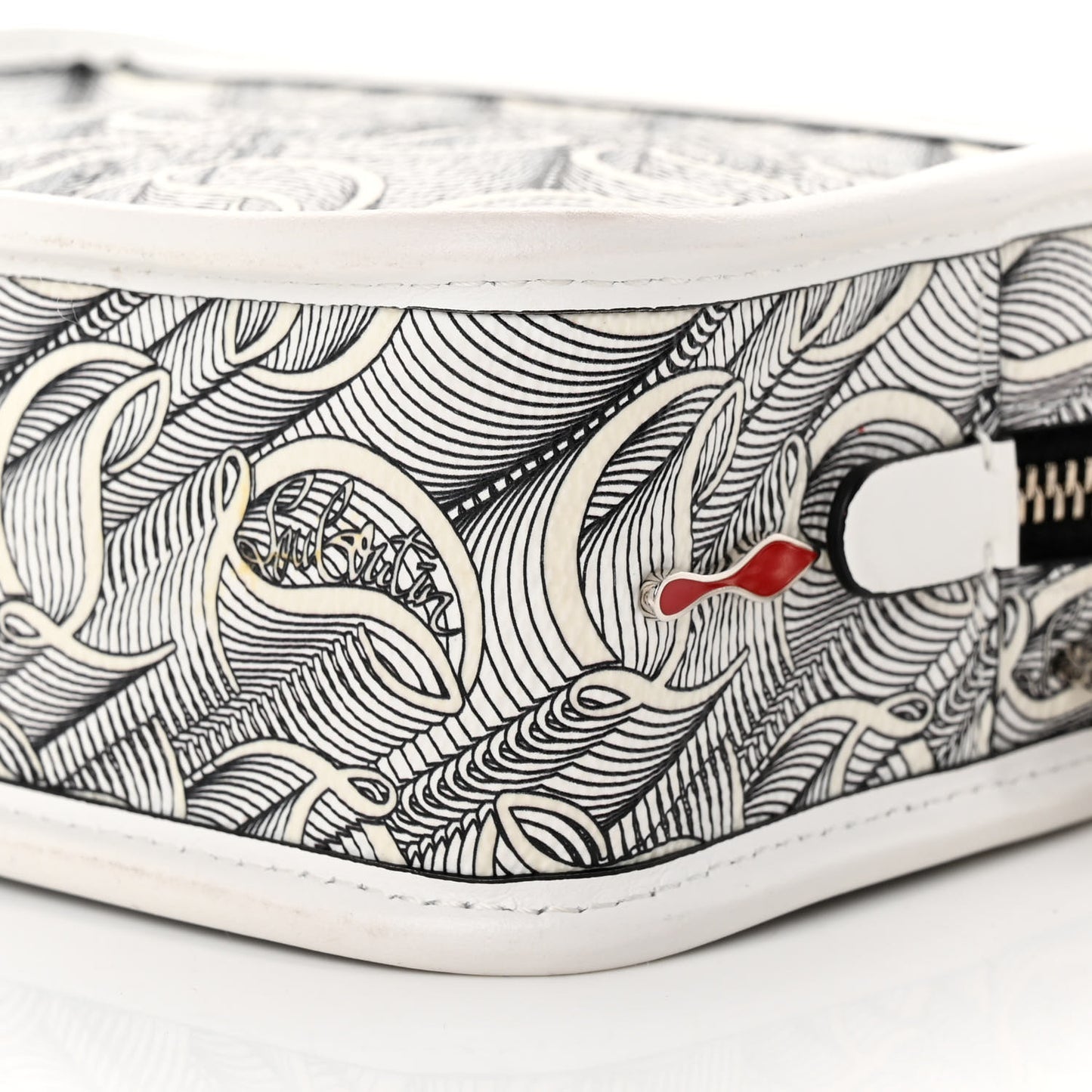 Calfskin Small Loubinth Radioloubi White Black