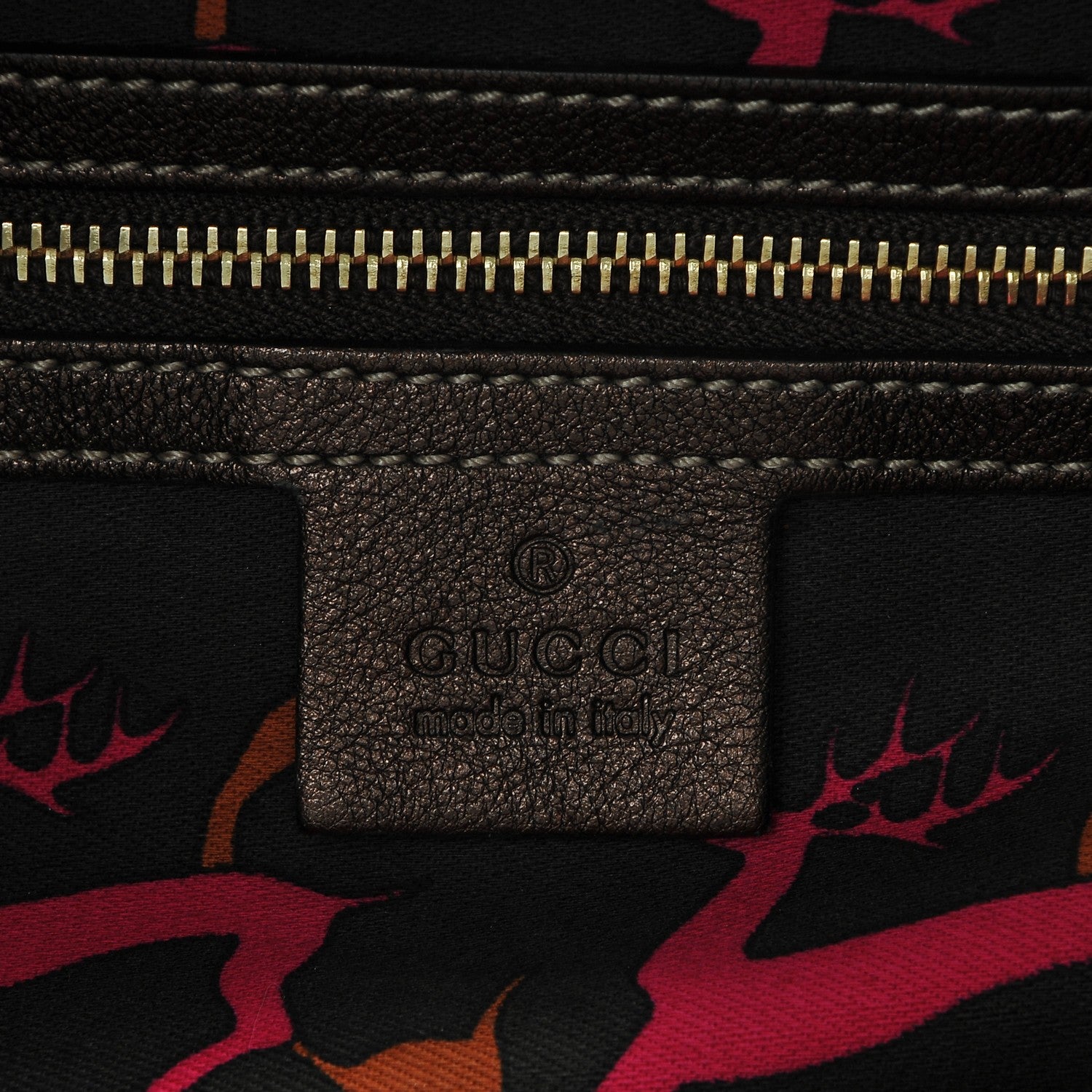 Gucci Monogram Large Indy Top Handle Hobo Dark Brown 6 of 7