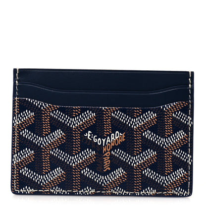 Goyard Goyardine Saint Sulpice Card Holder Navy 1 of 7