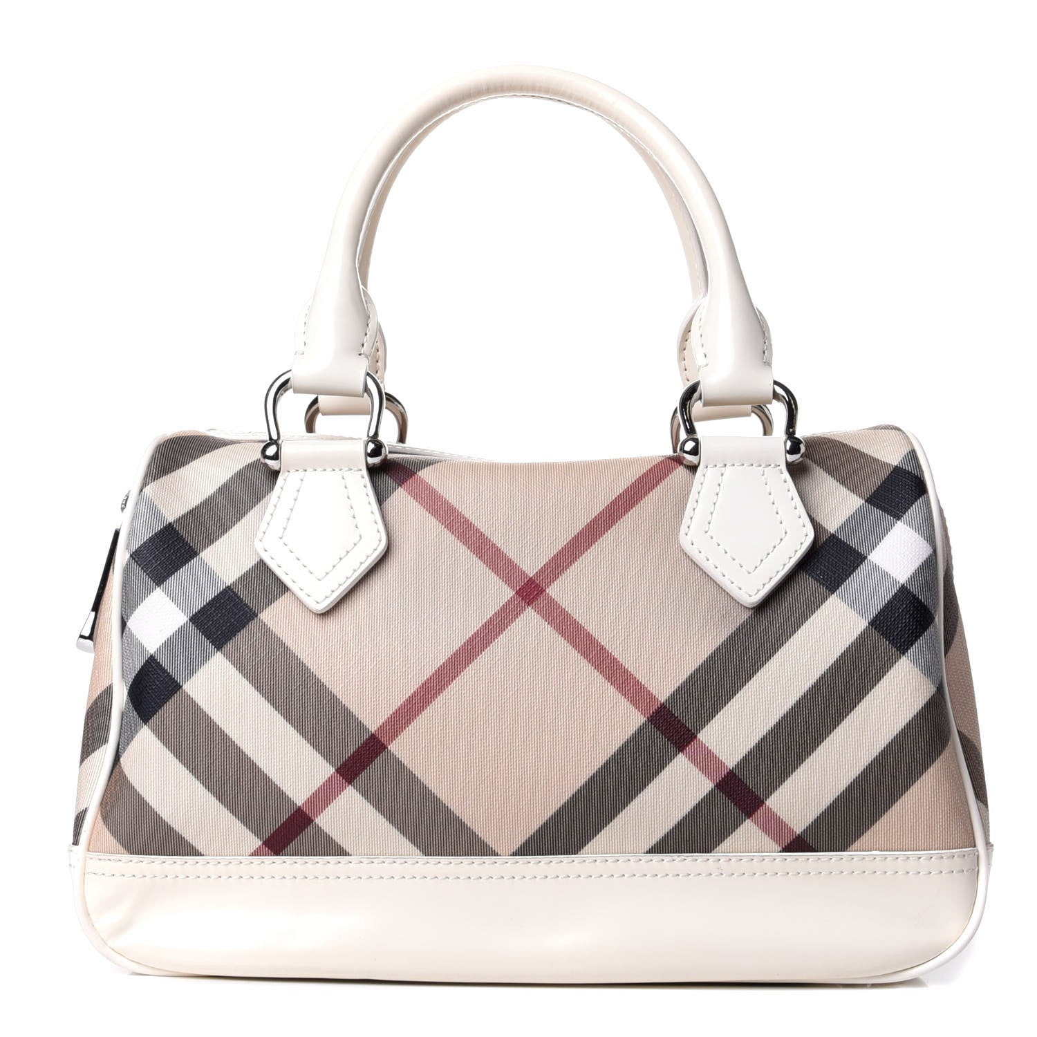 Burberry Nova Check Bowling Bag White 1 of 11