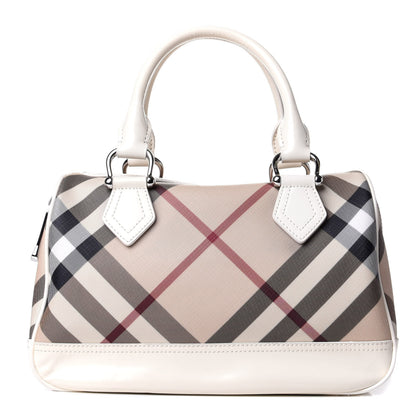 Burberry Nova Check Bowling Bag White 1 of 11
