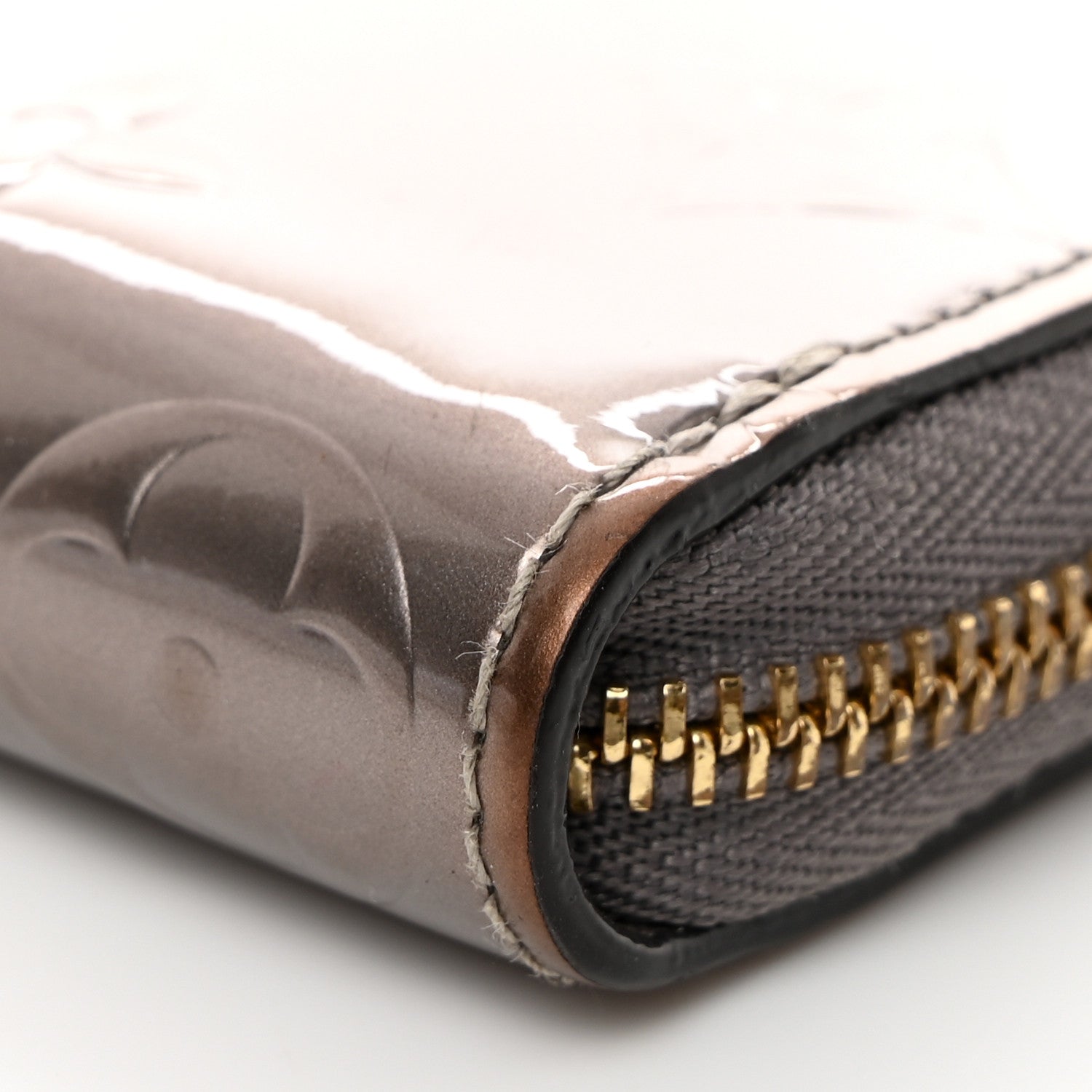 Louis Vuitton Vernis Zippy Coin Purse Champagne Metallise 8 of 8