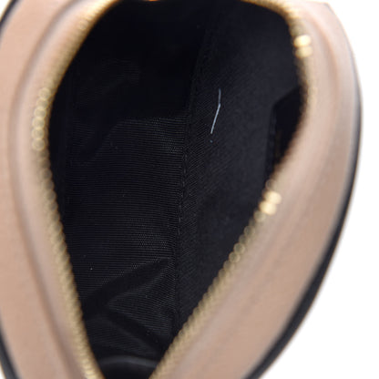 Chanel Caviar Quilted Filigree Zip Around Classic Coin Purse Beige Black 4 of 8