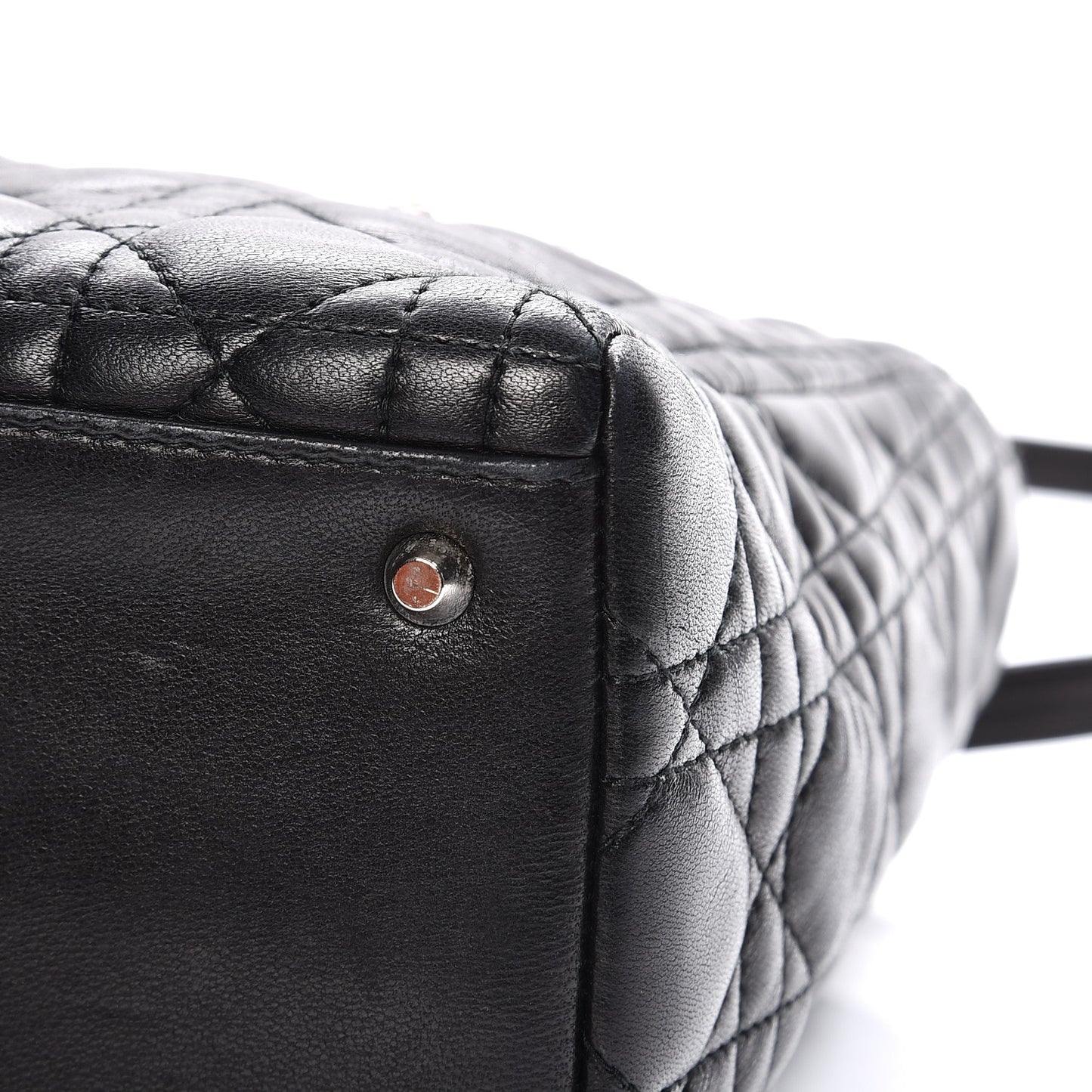 Lambskin Cannage Medium Lady Dior Black