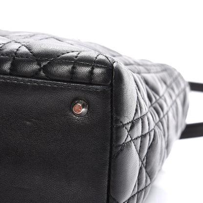 Christian Dior Lambskin Cannage Medium Lady Dior Black 9 of 15