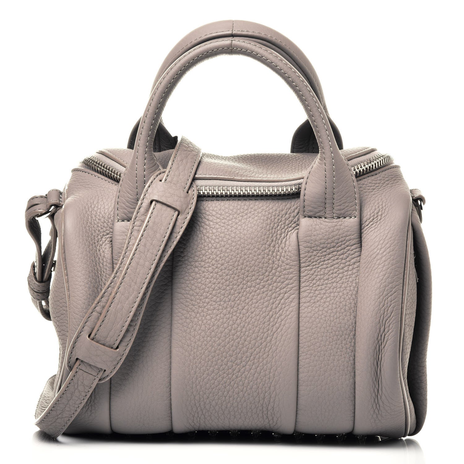 Alexander Wang Pebbled Lambskin Rockie Gray Rhodium Hardware 1 of 8