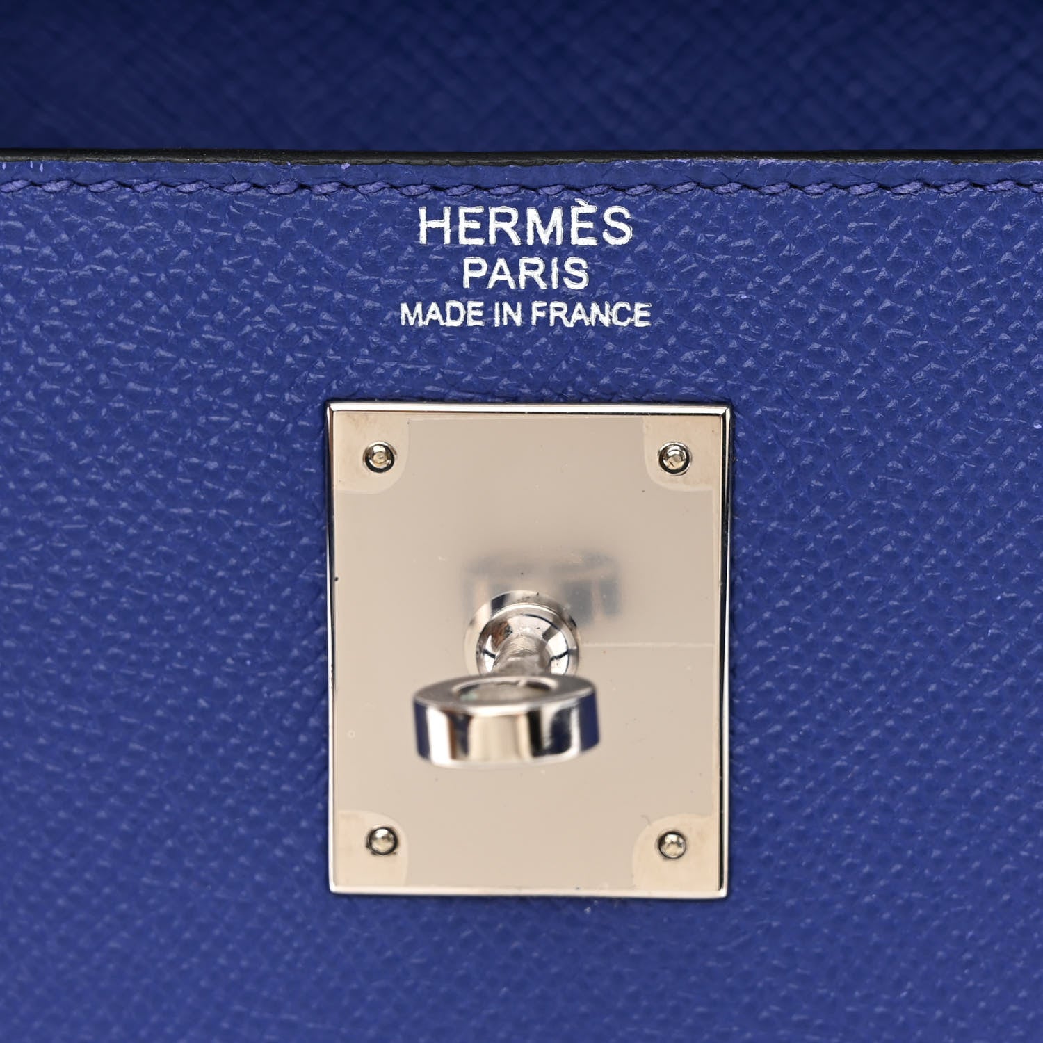 Hermes Epsom Kelly Sellier 32 Bleu Electrique 6 of 11
