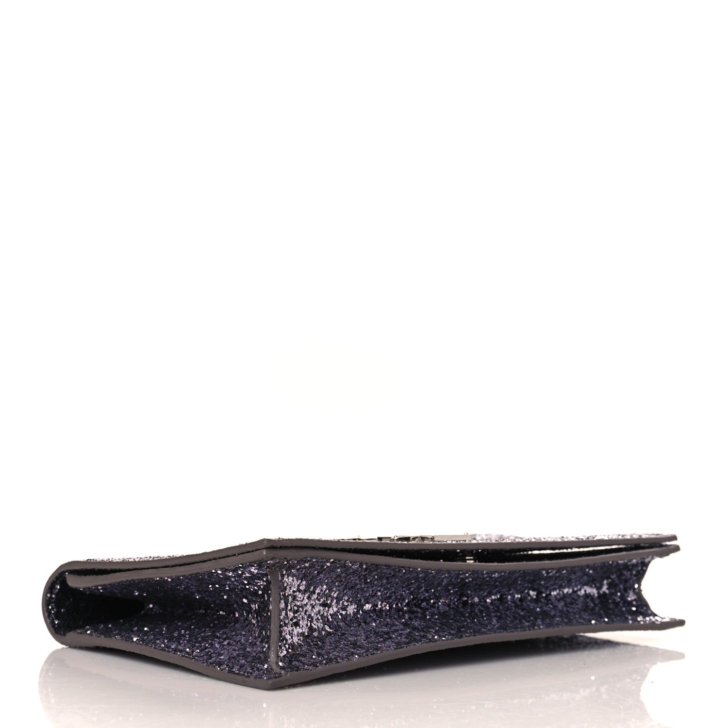 Saint Laurent Glitter Classic Kate Monogram Clutch Sunset Grey 4 of 10