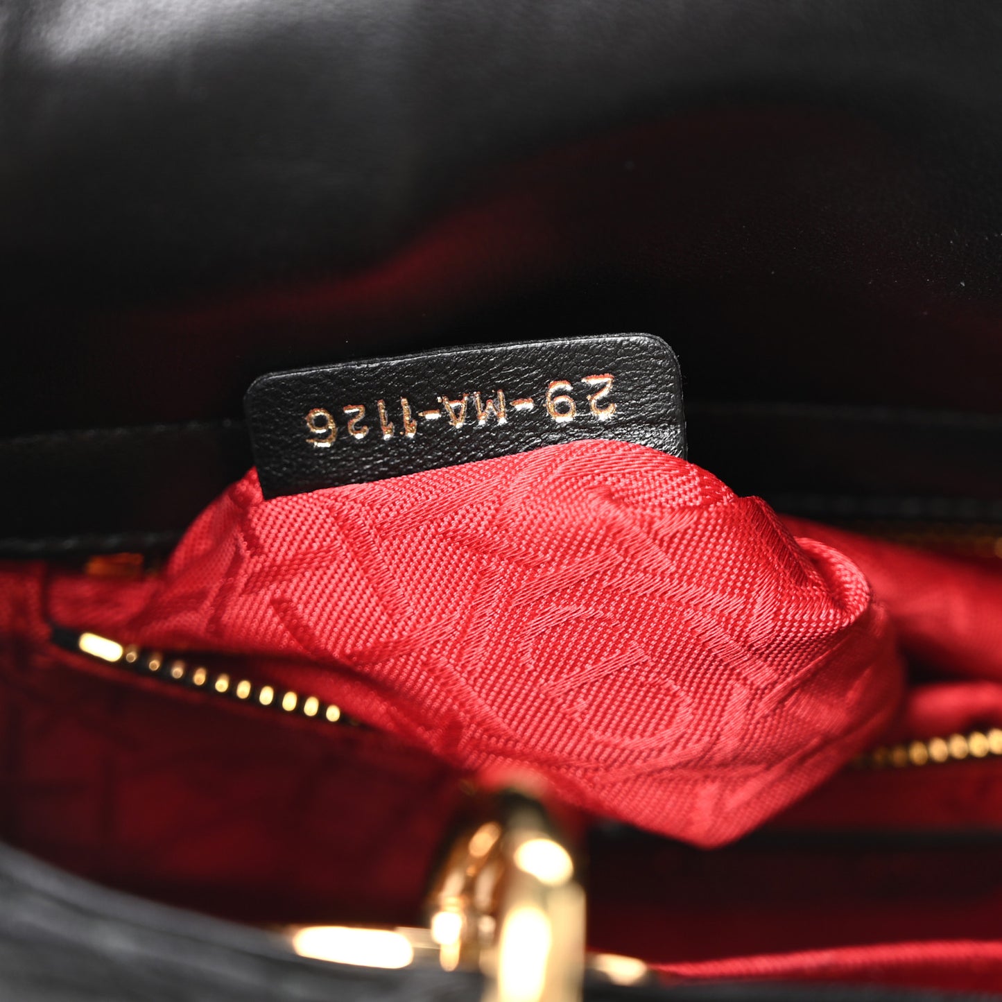 Lambskin Cannage Small Jeweled Lady Dior Black