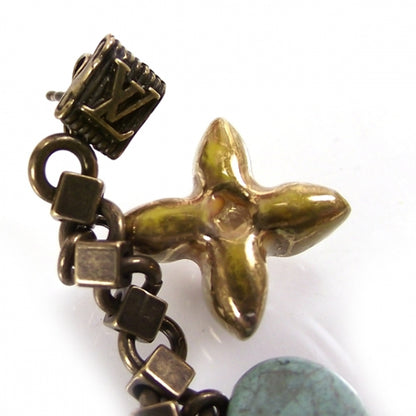 Louis Vuitton Antique Fleur Heart Charm Earrings 4 of 4