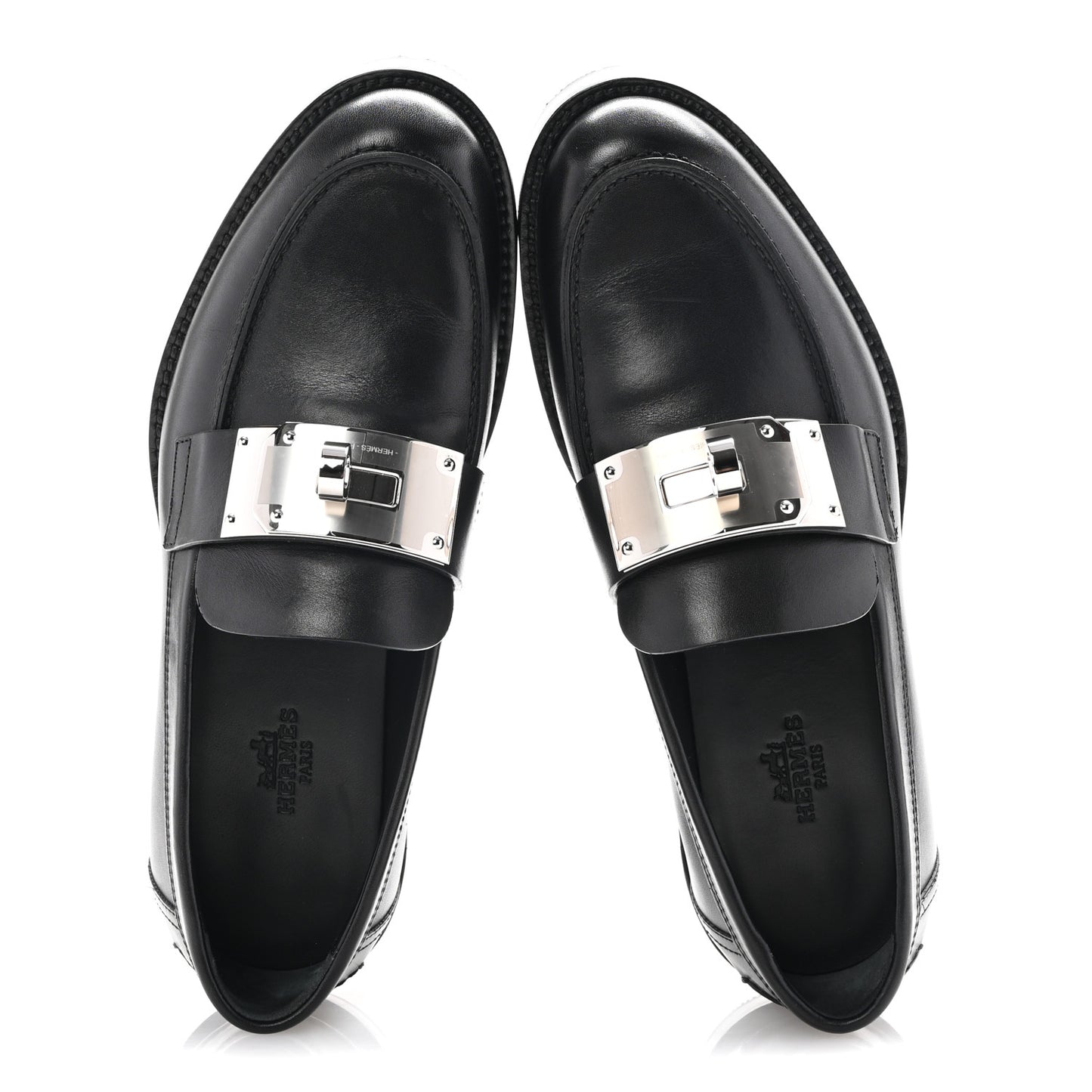 Calfskin Womens Hot Loafer 36 Black