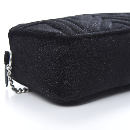 Stella McCartney Glitter Velvet Star Patch Shoulder Bag Black 8 of 9
