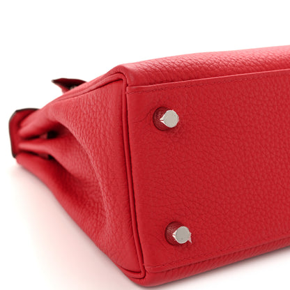 Hermes Togo Kelly Retourne 25 Rouge de Coeur 9 of 13