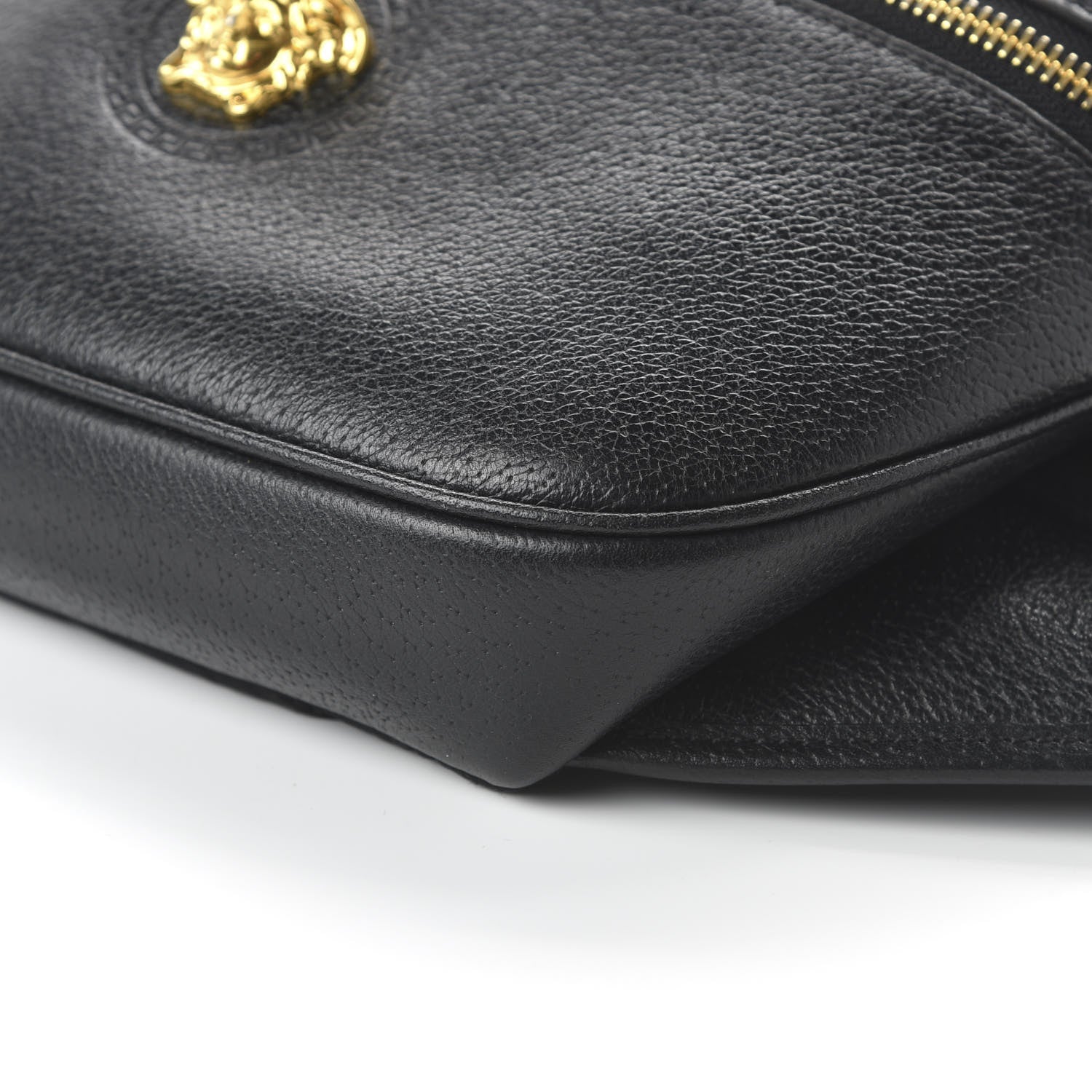 Versace Grained Calfskin Medusa Belt Bag Black 7 of 9