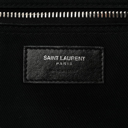 Saint Laurent Smooth Calfskin Rive Gauche Small Tote Black 6 of 10