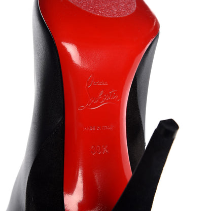 Christian Louboutin Calfskin Suede Acheval 100 Tall Boots 39.5 Black 6 of 8