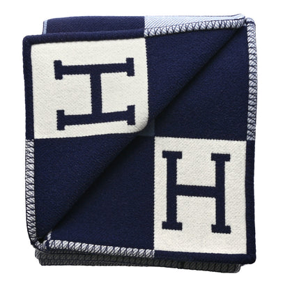 Hermes Wool Cashmere Avalon III Blanket Caban Ecru 2 of 3