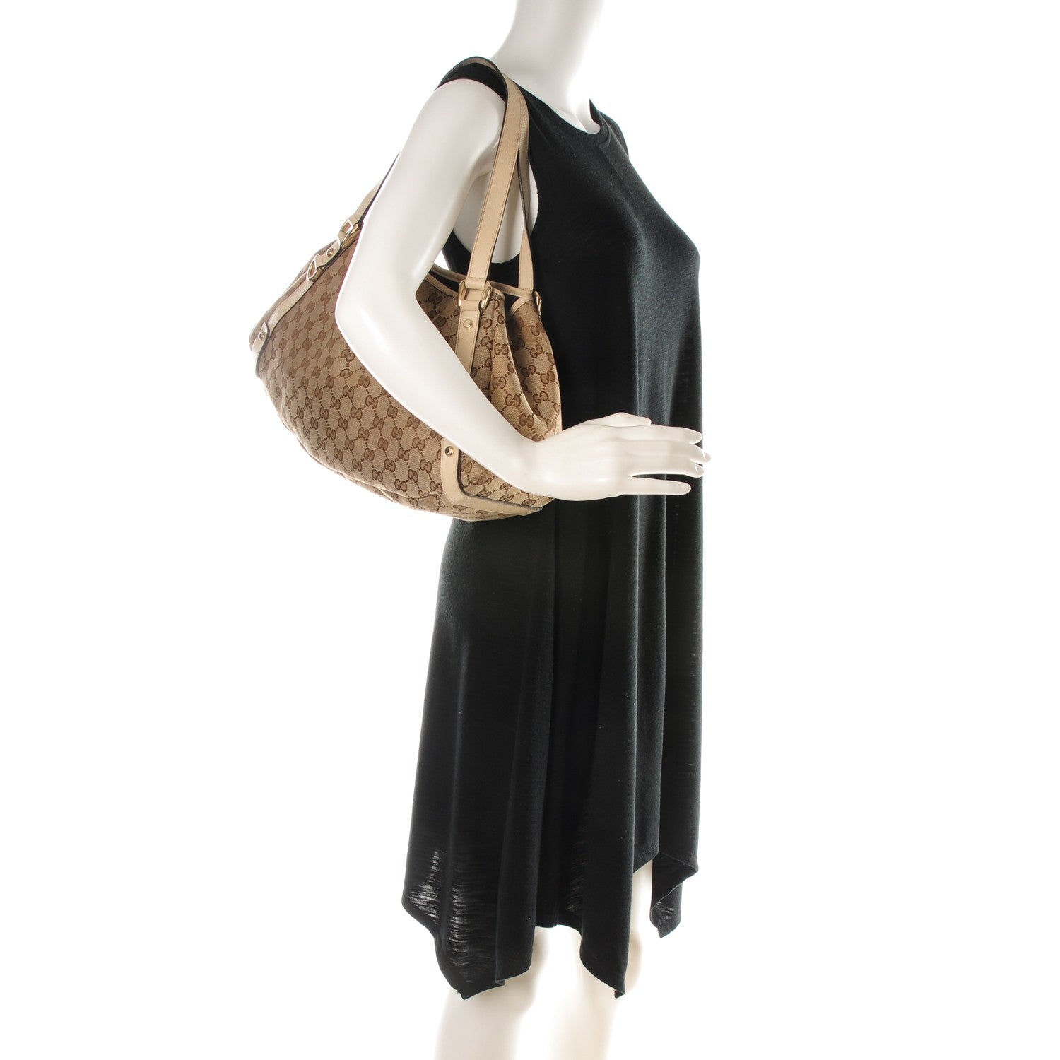 Gucci Monogram Medium Abbey Shoulder Bag Off White 2 of 8