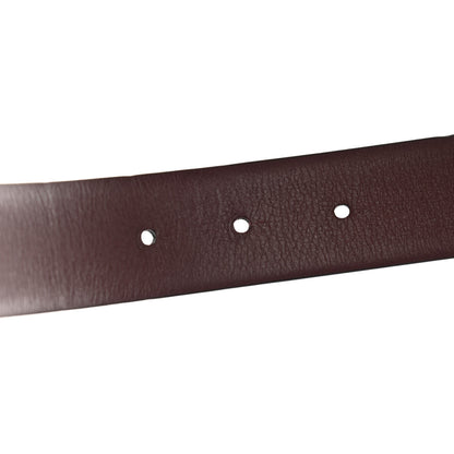 Chanel Calfskin CC Reversible Belt 95 Black Burgundy 4 of 6