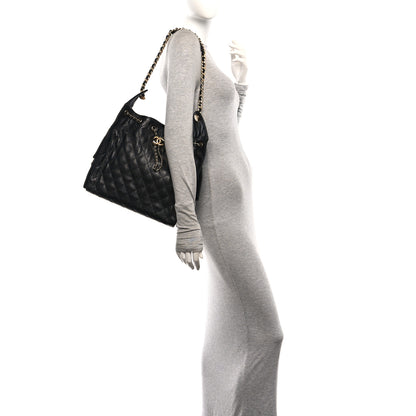 Chanel Caviar Quilted Medium Chanel 25 Handbag Black 2 of 12