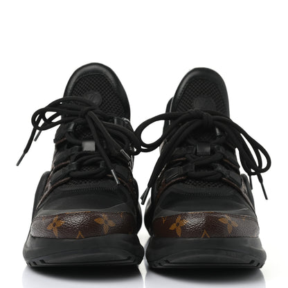 Louis Vuitton Calfskin Patent Monogram LV Archlight Sneakers 37 Black 2 of 7