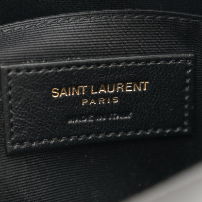 Saint Laurent Calfskin Matelasse Monogram Lou Camera Bag Storm 6 of 12