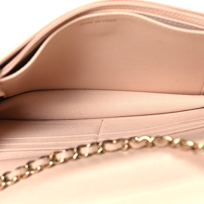 Chanel Lambskin Quilted Trendy CC Wallet On Chain WOC Light Beige 5 of 12