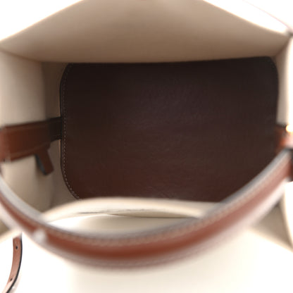 Burberry Canvas Cotton Small Peggy Bucket Bag Natural Gold 5 of 10