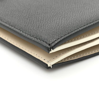 Celine Grained Calfskin Large Multifunction Strap Wallet Black Chalk 13 of 14