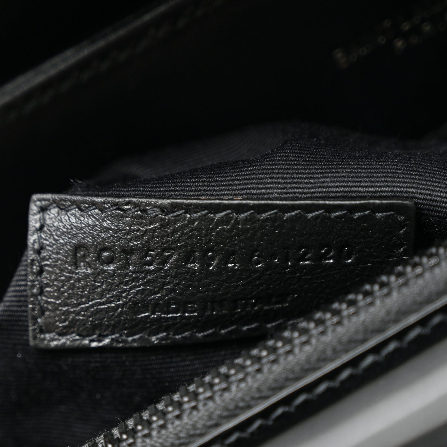 Calfskin Y Quilted Monogram Monochrome Medium Loulou Chain Satchel Black