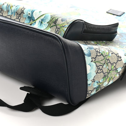Gucci GG Supreme Monogram Blooms Medium Day Backpack Beige Blue Navy 10 of 10