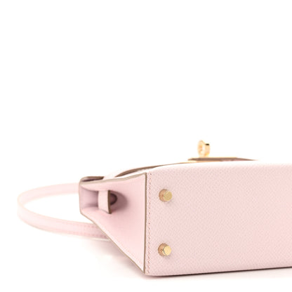 Hermes Epsom Horseshoe Mini Kelly Sellier 20 Mauve Pale 9 of 11