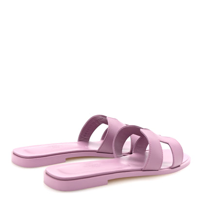 Hermes Calfskin Oran Sandals 38 Bruyère 5 of 10