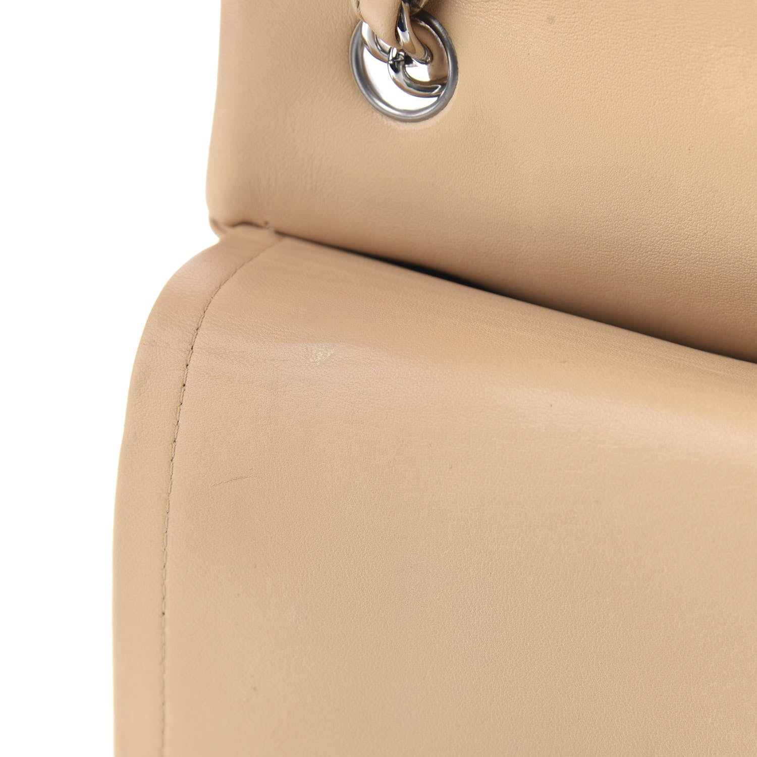 Chanel Lambskin Quilted Jumbo Double Flap Beige Clair 11 of 12