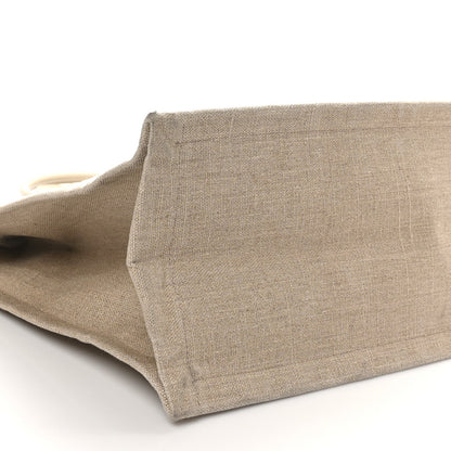 Saint Laurent Linen Calfskin Rive Gauche Tote Beige Sea Salt 9 of 11