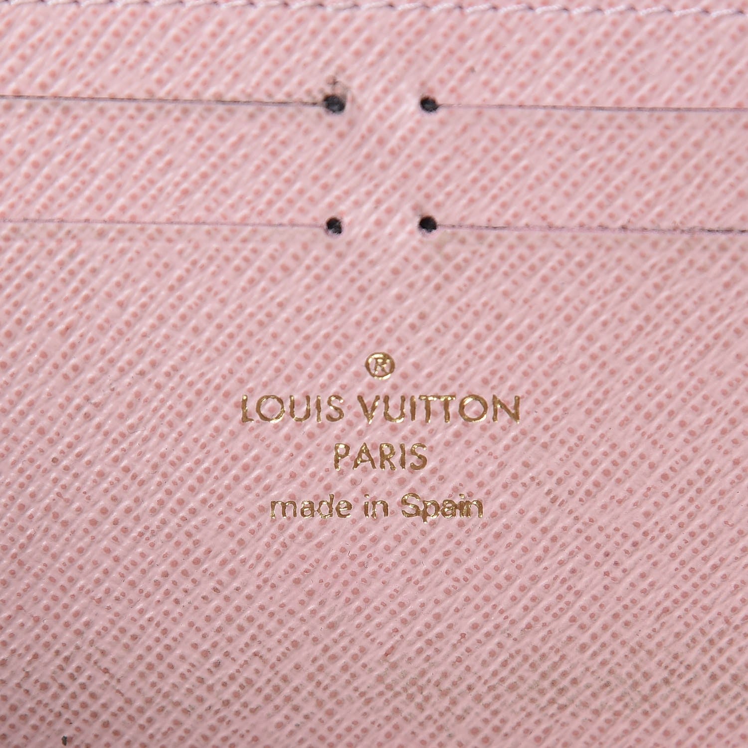 Louis Vuitton Damier Azur Clemence Wallet Rose Ballerine 6 of 8