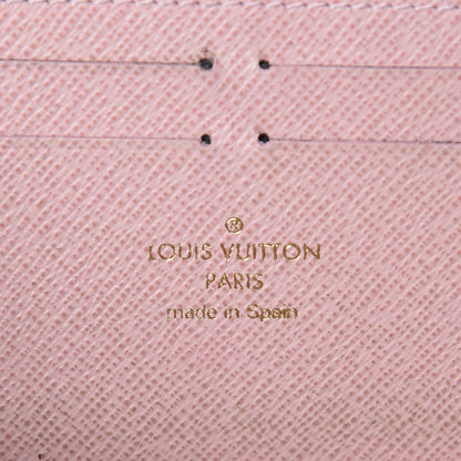 Louis Vuitton Damier Azur Clemence Wallet Rose Ballerine 6 of 8
